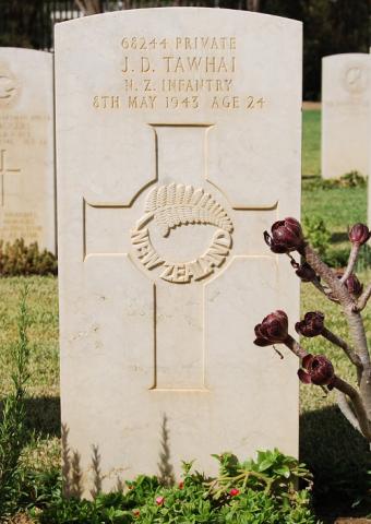John Tawhai's grave