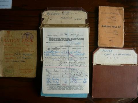 Marguerite's pay book..