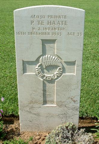 Peno Te Haate's grave