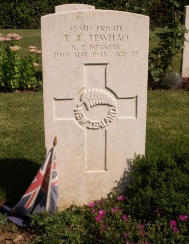 Thomas Te Whao's grave