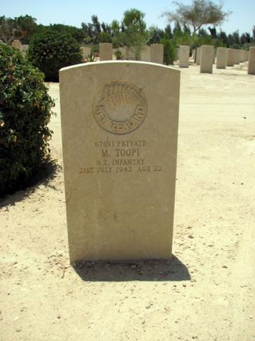 Michael Toopi's grave