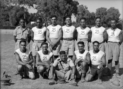 Māori Battalion tug-of-war team, 1943