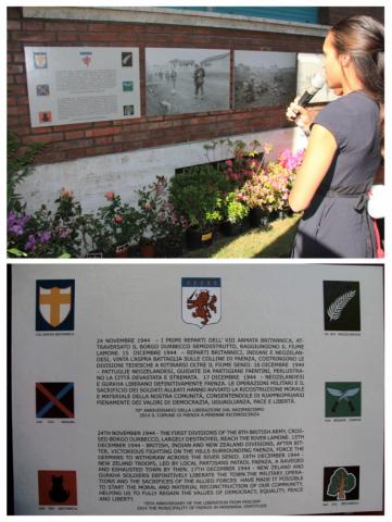 Memorial to the liberation of Faenza