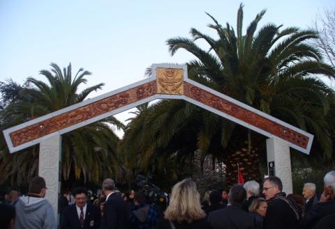 28 Māori Batttalion waharoa, Anzac Park, Nelson