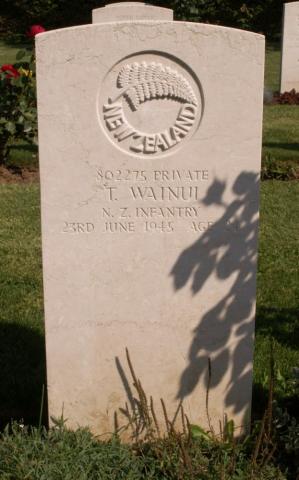 Tata Wainui's grave