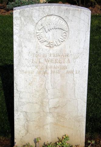 Lorimer Tehauwhakamaru Wereta's grave