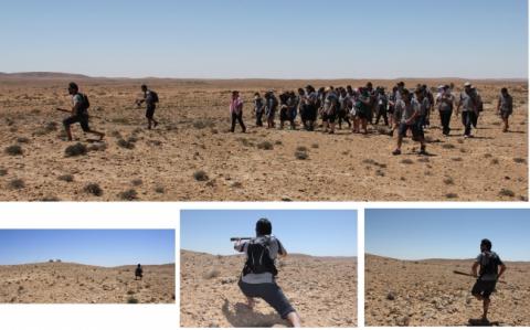 Whakaeke at Tebaga Gap, Tunisia